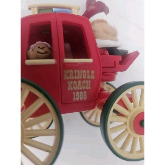 Hallmark Ornament 1988 Kringle Koach -‎ Here Comes Santa Series Christmas NO Box - Picture 7 of 8